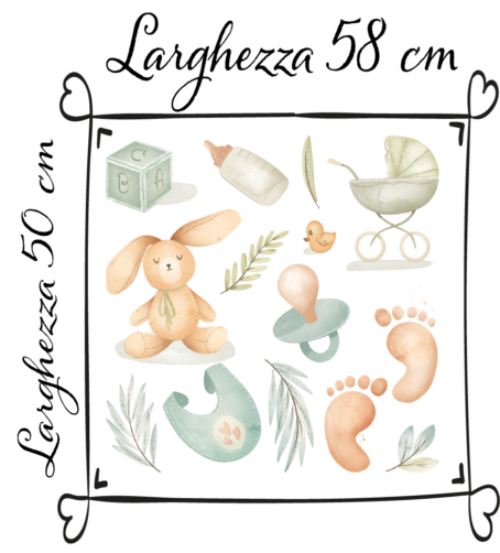Foglio DTF dimensioni 58 x 50 cm