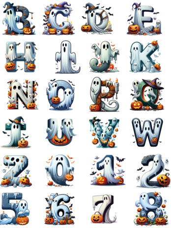 Lettere Halloween - serie 3