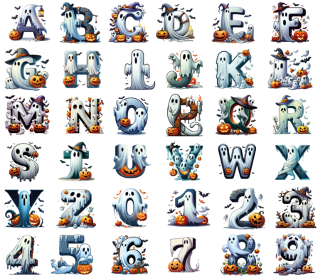 Lettere Halloween - serie 3