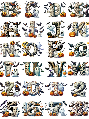 Lettere Halloween - serie 4