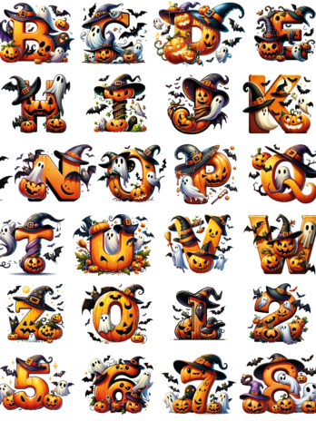 Lettere Halloween - serie 1