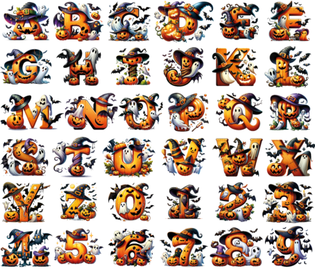 Lettere Halloween - serie 1
